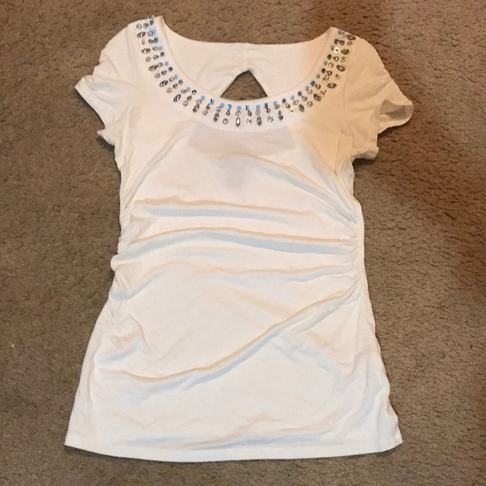 White House Black Market Women’s white tank top